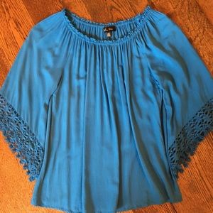 Lace Sleeve Top